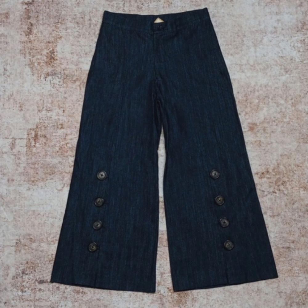 High Rise Sailor Wide Leg Jeans